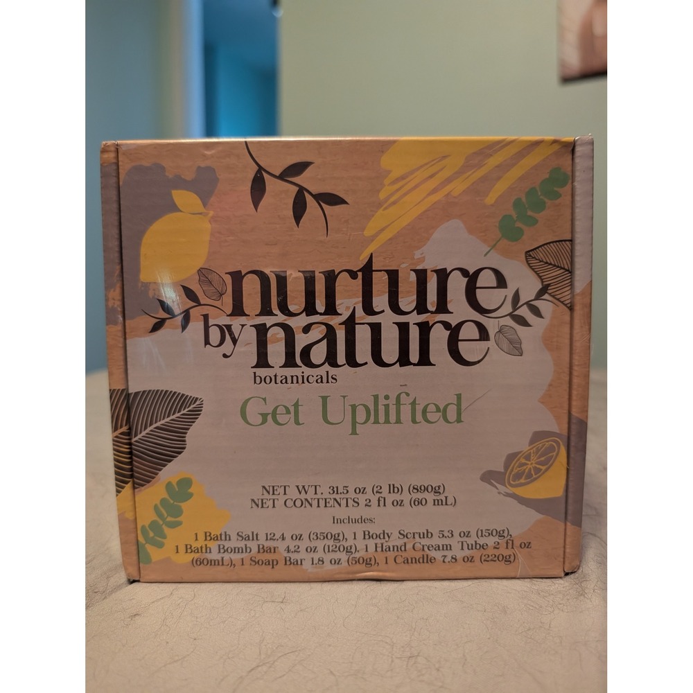 Nurture by Nature Botanicals Get Uplifted 6 Piece Spa Gift Set New NIB Spa‎ Kit